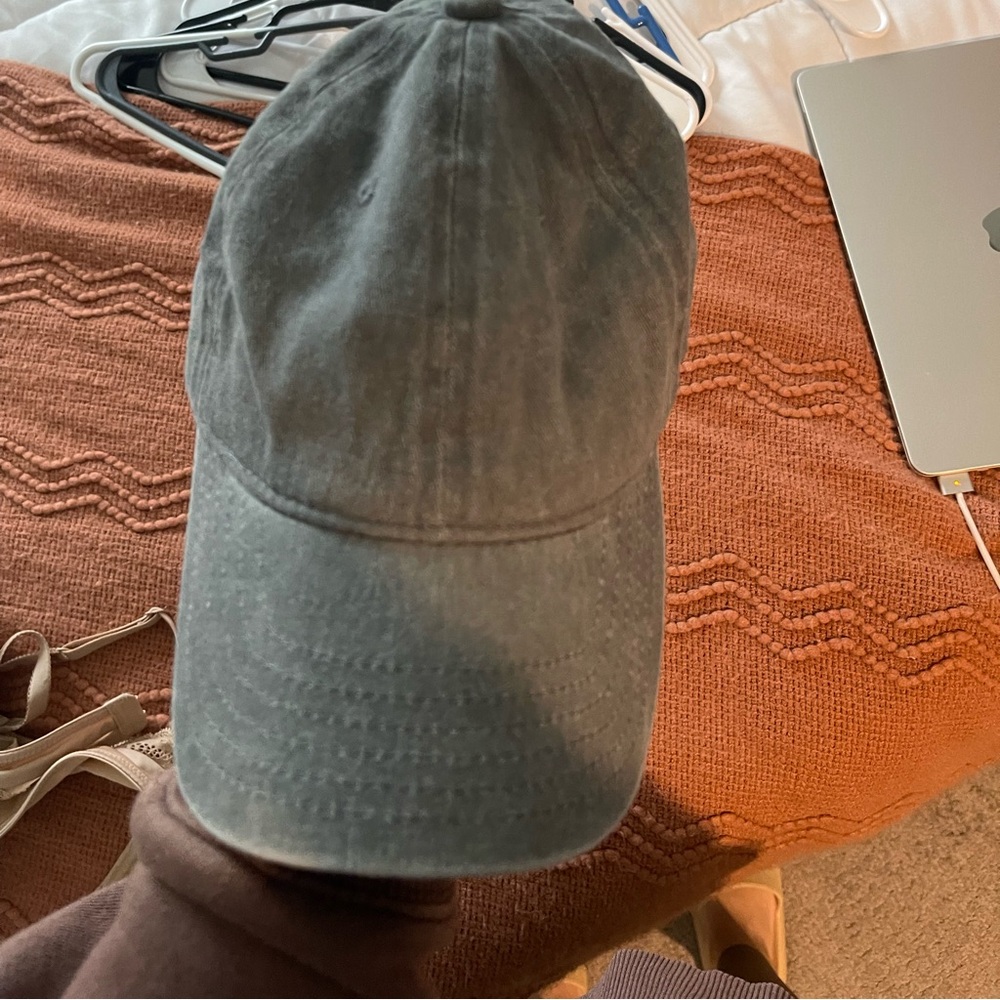 Gray ball cap